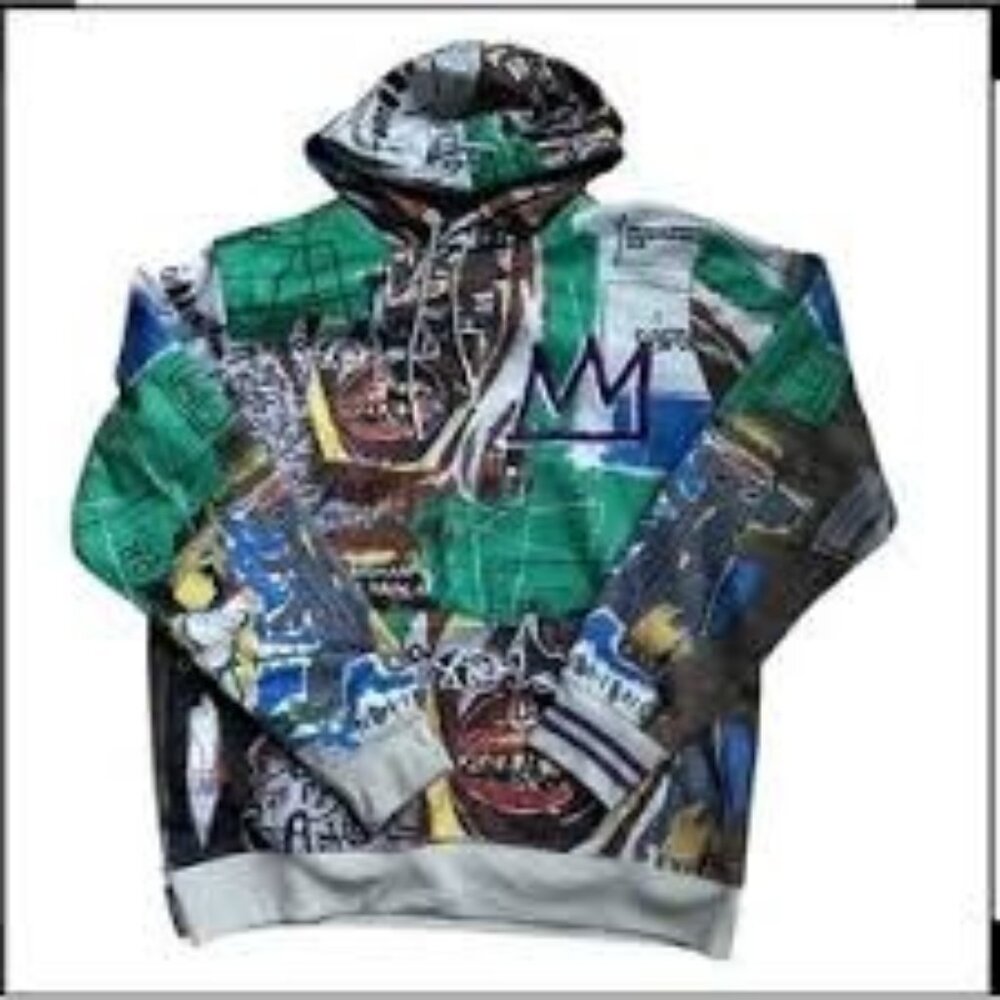 Jean-Michel Basquiat + Members Only Men’s M Pullover Hoodie Sweatshirt